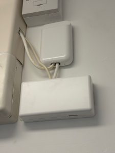 Image of Voltalis systems connected to existing heating and cooling units.